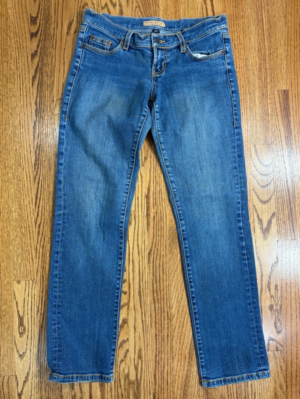 Tommy Low Rise Straight Leg Jeans